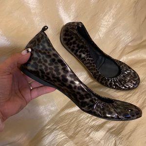 New j crew leather cece flats made in Italy NWT jcrew